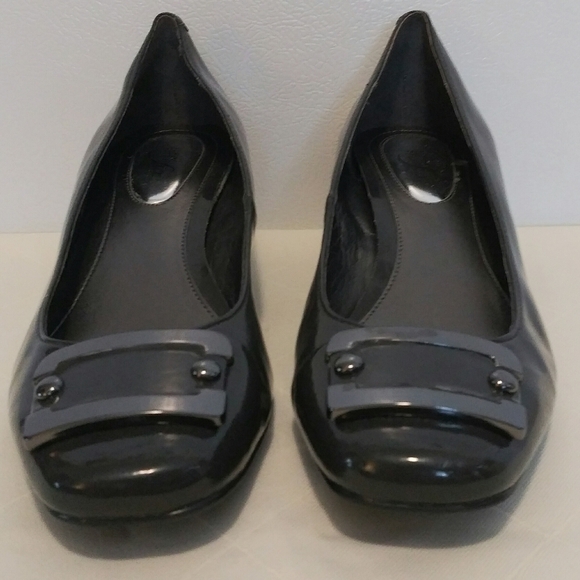 Alfani Step N Flex Ryden Gray Closed Square Toe Low Wedged Heel Shoe - Picture 3 of 9